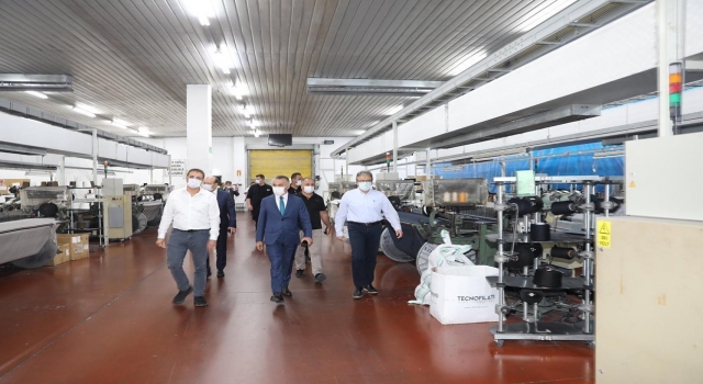 Kırklareli Valisi Bilgin fabrikalarda Kovid19 denetimi yaptı