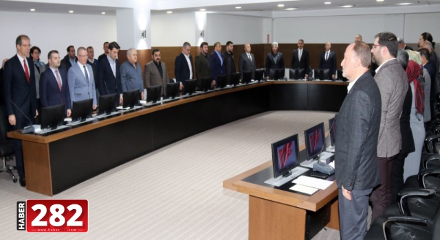 ÇERKEZKÖY BELEDİYE MECLİSİ ŞEHİTLERİMİZİ UNUTMADI