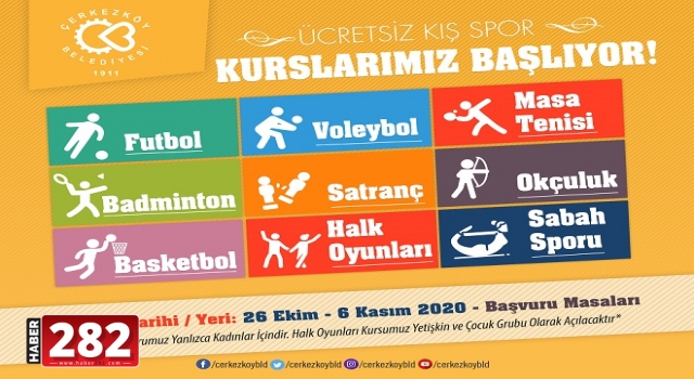 KIŞ SPOR KURSLARI KAYITLARI BAŞLIYOR