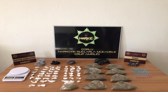 Tekirdağ’da bir evde uyuşturucu ele geçirildi