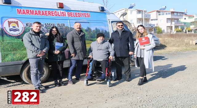 Marmaraereğlisi Belediyesi’nden Engellilere, Akülü Tekerlekli Sandalye ve Yürüteç Yardımı