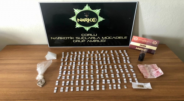 Çorlu’da uyuşturucu operasyonunda 1 kişi gözaltına alındı