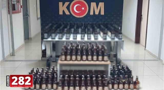 Tekirdağ'da 520 litre sahte içki ele geçirildi