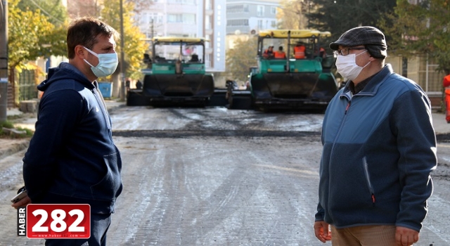 ÇERKEZKÖY'DE ASFALTLAMA ÇALIŞMALARI DEVAM EDİYOR
