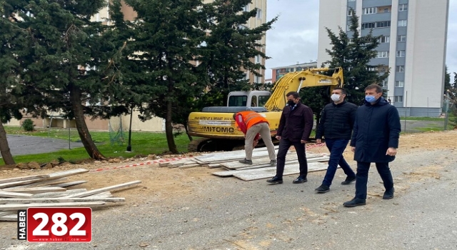 BAŞKAN AKAY, AKAN SOKAK’TA İNCELEMELERDE BULUNDU