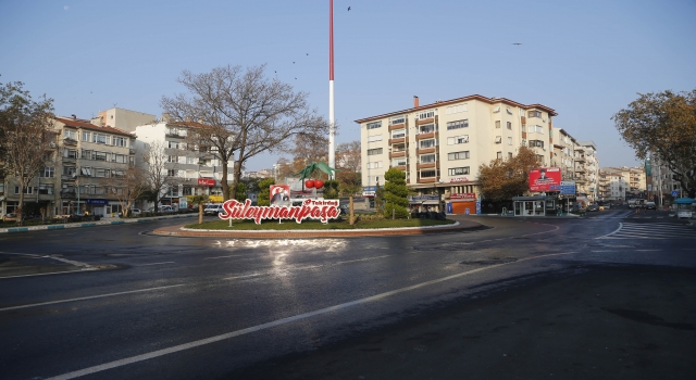 Trakya’da sokağa çıkma kısıtlaması nedeniyle cadde ve sokaklarda sessizlik hakim oluyor