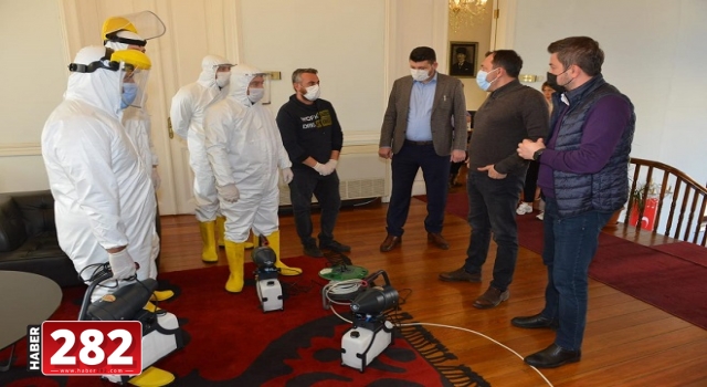 Özel ekipler Süleymanpaşa’yı karış karış dezenfekte ediyor