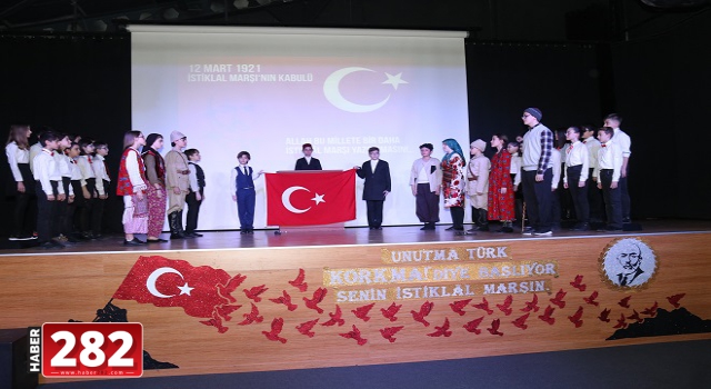 Ergenede İstiklal Marşının 99.Yılı Kutlandı