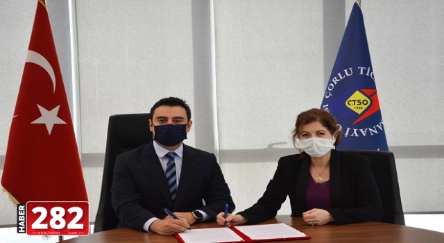 ÇORLU TSO İLE HALKBANK ARASINDA KOBİ´LERİ RAHATLATACAK FİNANSMAN ANLAŞMASINA İMZA ATILDI