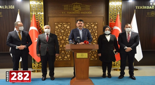 Bakan Kurum kentsel dönüşüm için Süleymanpaşa’ya geldi