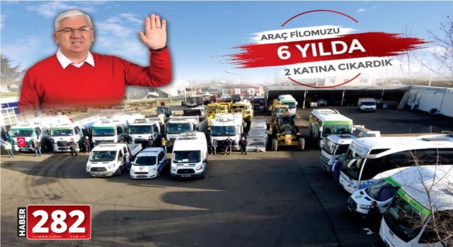 Ergene Belediyesi 6 Yılda Araç Sayısını 2 Katına Çıkardı