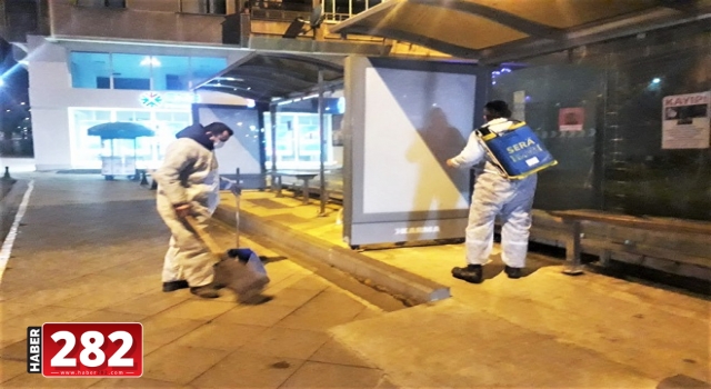 Dezenfeksiyon çalışmaları hız kesmeden sürüyor