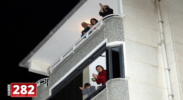 Trakya'dan sağlık çalışanlarına alkışlı destek