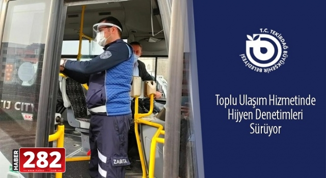 Toplu Ulaşım Araçlarında Hijyen Denetimi Sürüyor