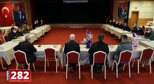 Muhtarlardan Başkan Yüksel’e geçmiş olsun ziyareti