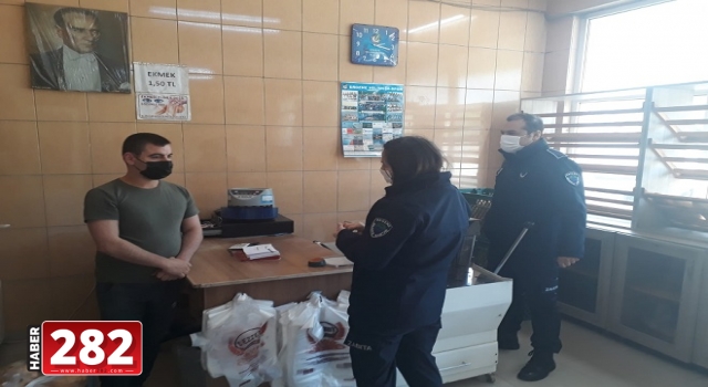 Ergene’de Zabıta Ekiplerinden Gıda Satışı Yapılan Yerlere Denetim