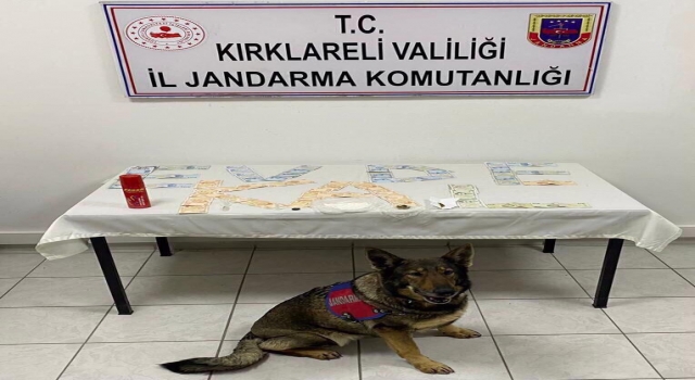 Kırklareli’nde jandarma uyuşturucu operasyonunda ele geçirdiği paralarla ”Evde kal” çağrısında bulundu