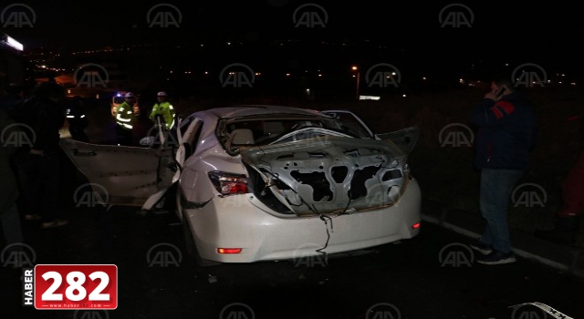 LPG'li otomobilde yaşanan patlama nedeniyle 2 kişi yaralandı