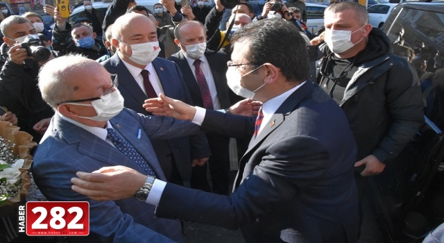 İBB BAŞKANI EKREM İMAMOĞLU TEKİRDAĞ BÜYÜKŞEHİR BELEDİYESİNİ ZİYARET ETTİ