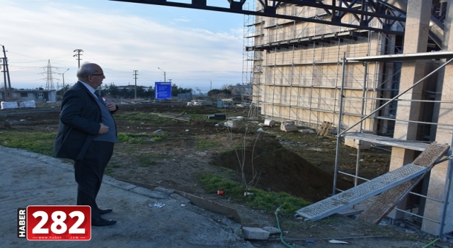SÜLEYMANPAŞA OTOBÜS TERMİNALİ İNŞAAT ÇALIŞMALARINDA SONA YAKLAŞILDI