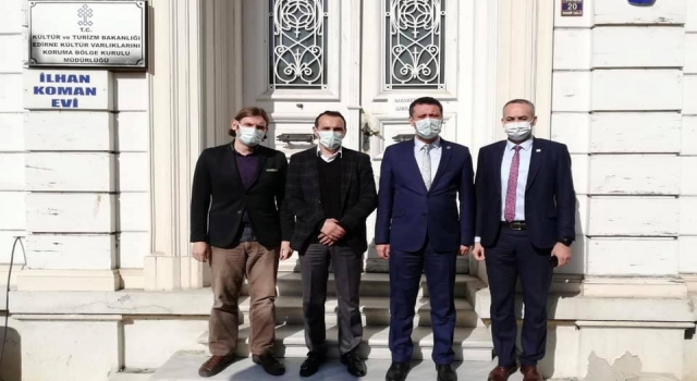 Çorlu Belediye Başkanı Sarıkurt’tan, Edirne Kültür Varlıkları Koruma Bölge Kurulu Müdürü Şamiloğlu’na ziyaret