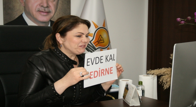 AK Parti Edirne İl Başkanı İba, video konferansla toplantı yaptı