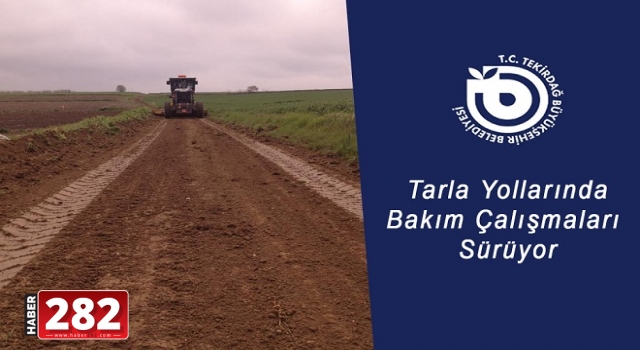 HASAT DÖNEMİ ÖNCESİNDE TARLA YOLLARINA BAKIM YAPILIYOR