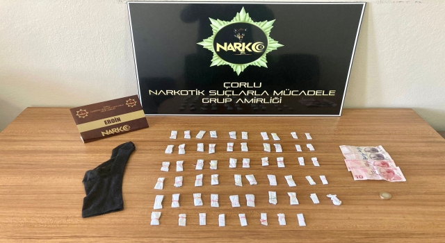 Tekirdağ’da uyuşturucu operasyonu: 1 gözaltı