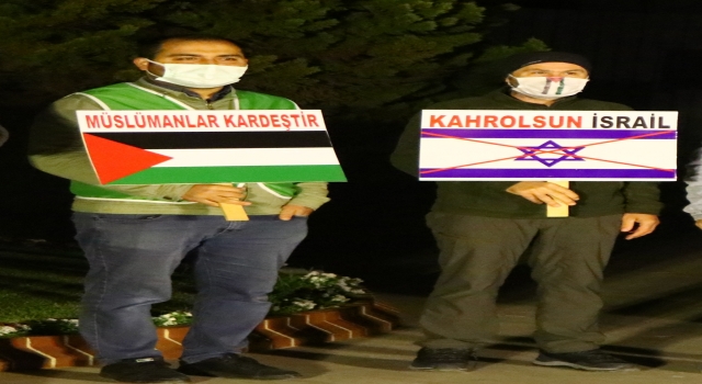 İsrail’in Mescidi Aksa’ya yönelik saldırıları Tekirdağ’da protesto edildi