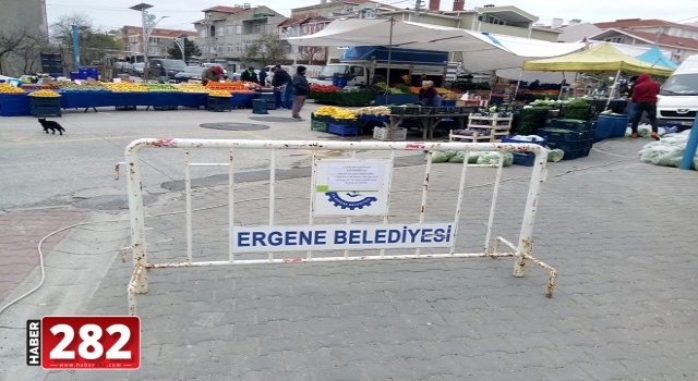 Ergene’de Semt Pazarlarında Tedbirler Arttırıldı