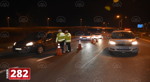 Tekirdağ'a araç giriş çıkışı durduruldu
