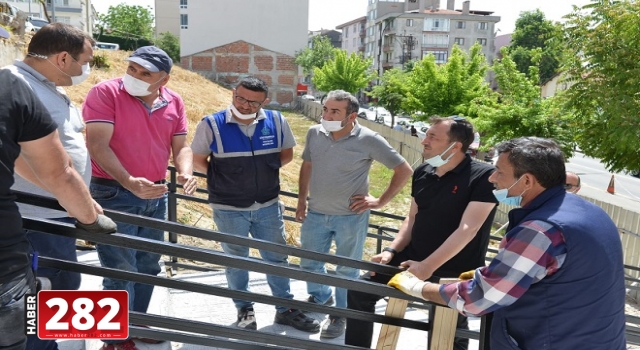 Aydoğdu Mahallesi bağlantı merdivenleri yenilendi