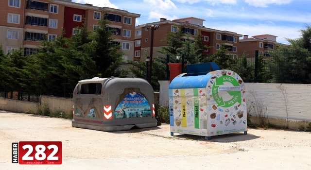 AMBALAJ ATIK KUMBARALARI YERLEŞTİRİLDİ