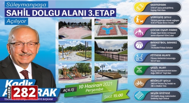 Sahil Dolgu Alanı 3. Etap Projesi Açılıyor