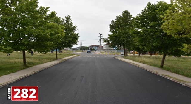 PLEVNE CADDESİNDE SICAK ASFALT SERİM ÇALIŞMALARI TAMAMLANDI