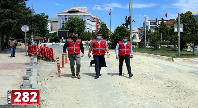 BAŞKAN AKAY ALTYAPI ÇALIŞMALARINI İNCELEDİ