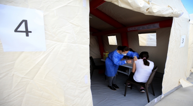 Trakya’da OSB çalışanları aşılama faaliyetlerine yoğun ilgi gösteriyor