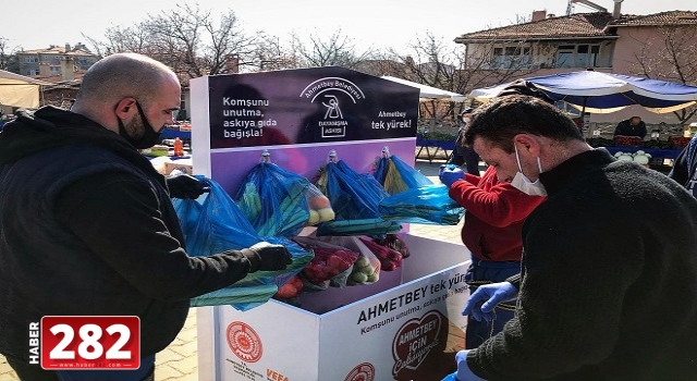 Lüleburgaz'da "Askıda Gıda Kampanyası" başlatıldı
