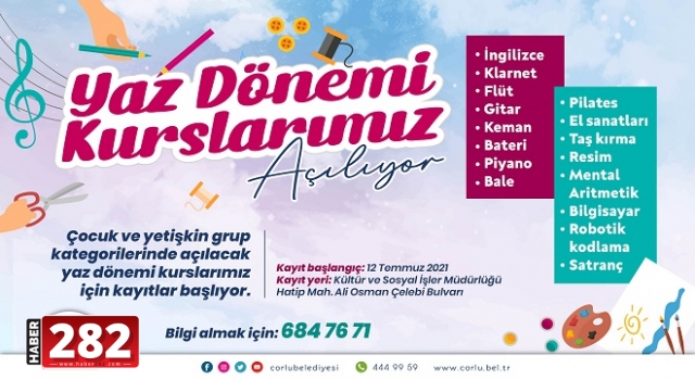 Yaz Dönemi Kurslarımız Başlıyor