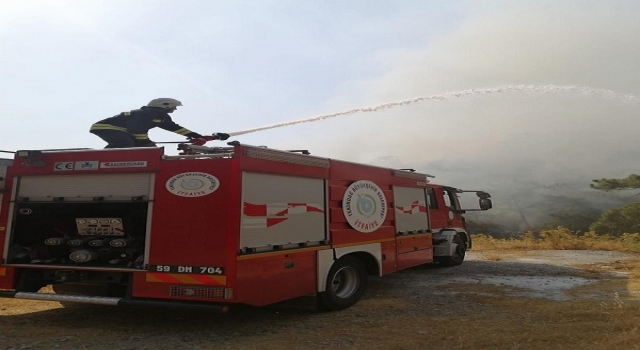 Tekirdağ Büyükşehir Belediyesinden yangında zarar gören illere yardım
