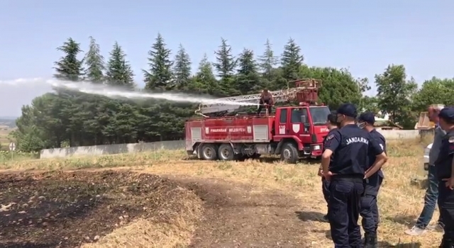Kırklareli’nde çıkan anız yangını söndürüldü