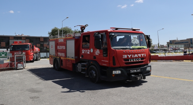 Milas’ta yangın söndürme çalışmalarına katılan Edirneli itfaiyeciler törenle karşılandı