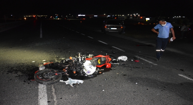 Tekirdağ’da hafif ticari araçla çarpışan motosikletin sürücüsü öldü
