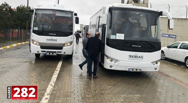 TAHLİYE OLAN HÜKÜMLÜLERİN ULAŞIMI TEKİRDAĞ BÜYÜKŞEHİR BELEDİYESİ TARAFINDAN SAĞLANIYOR