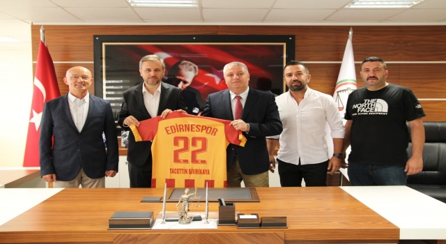 Edirnespor Başkanı Üner, Başsavcı Çakmak ile Baro Başkanı Sivrikaya’yı ziyaret etti