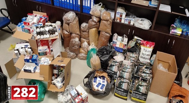 Tekirdağ'da 135 kilogram kaçak tütün ele geçirildi