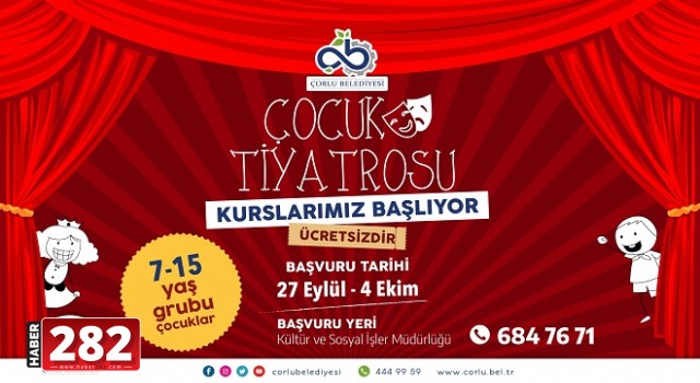 Çocuk Tiyatrosu Kursu Başlıyor!